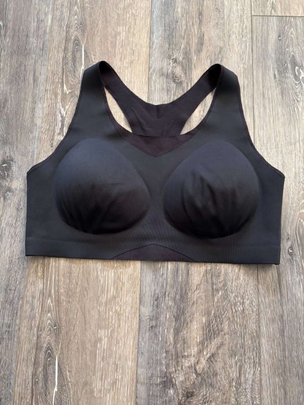 Soma Bliss Breathe Racerback Sport Bra Black XLarge New Q2